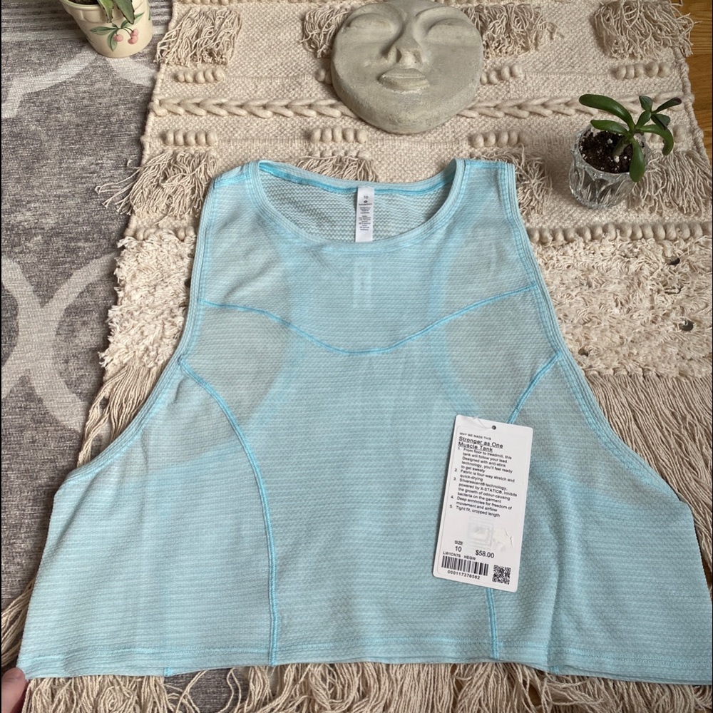 Lululemon Light Blue Workout Tank